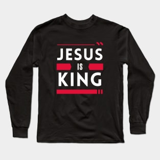 Jesus Is King | Christian Long Sleeve T-Shirt